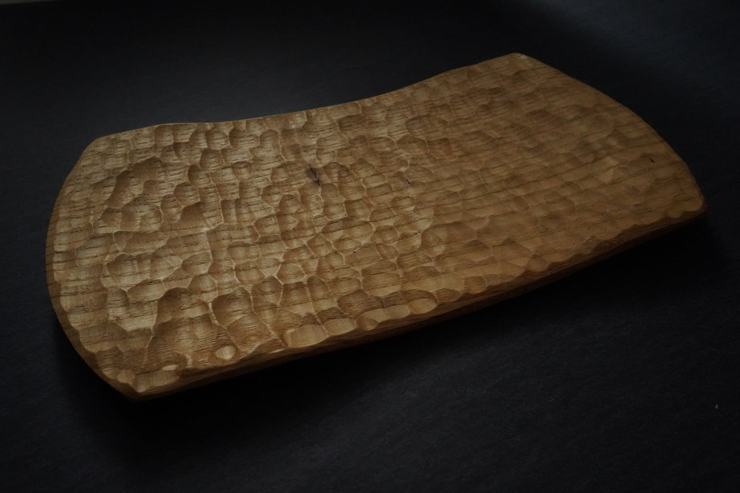 【木と暮らし松弥】彫角皿 栗 無垢