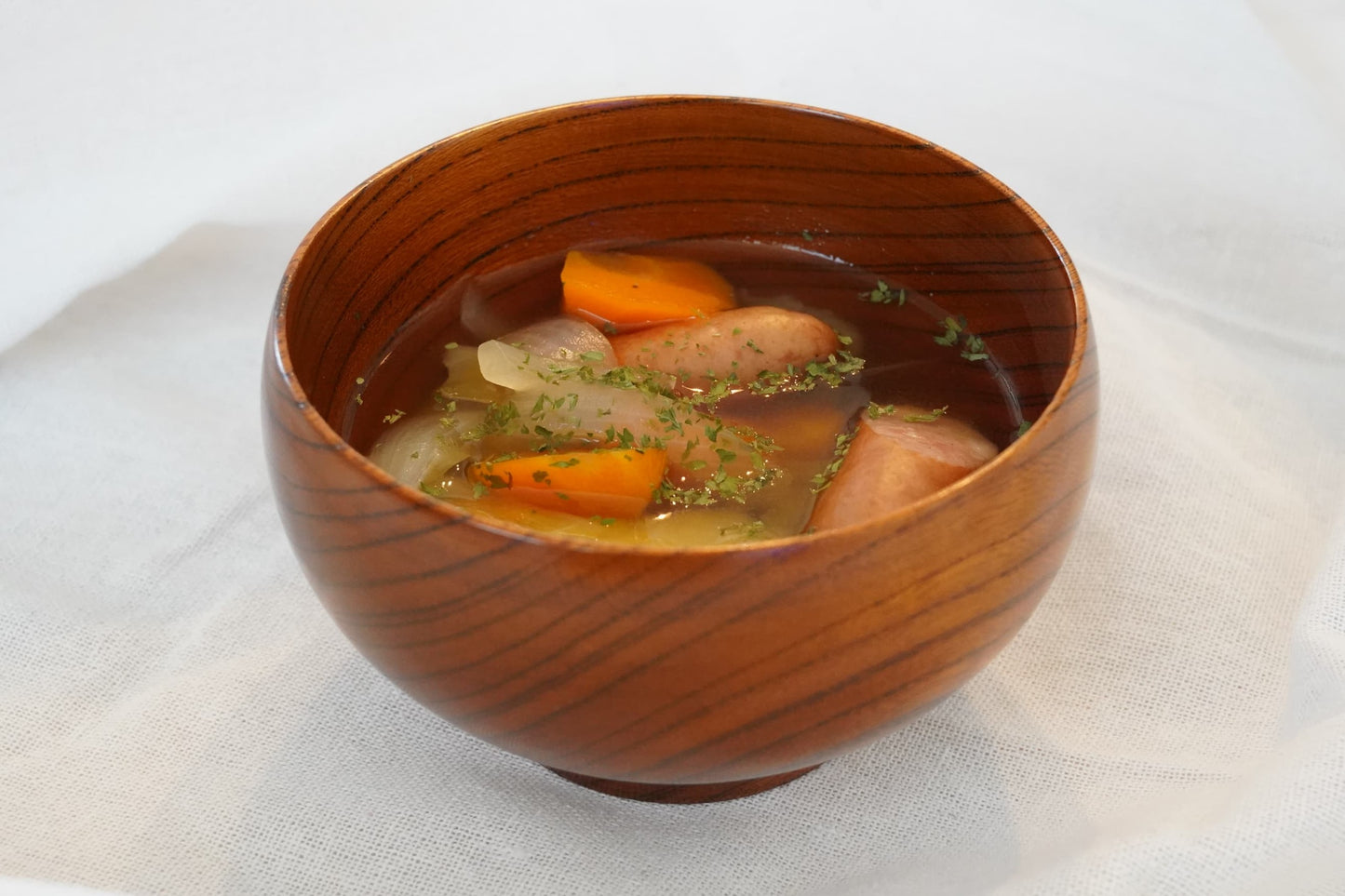 【薗部産業】銘木椀 欅 無垢 漆(けやき)