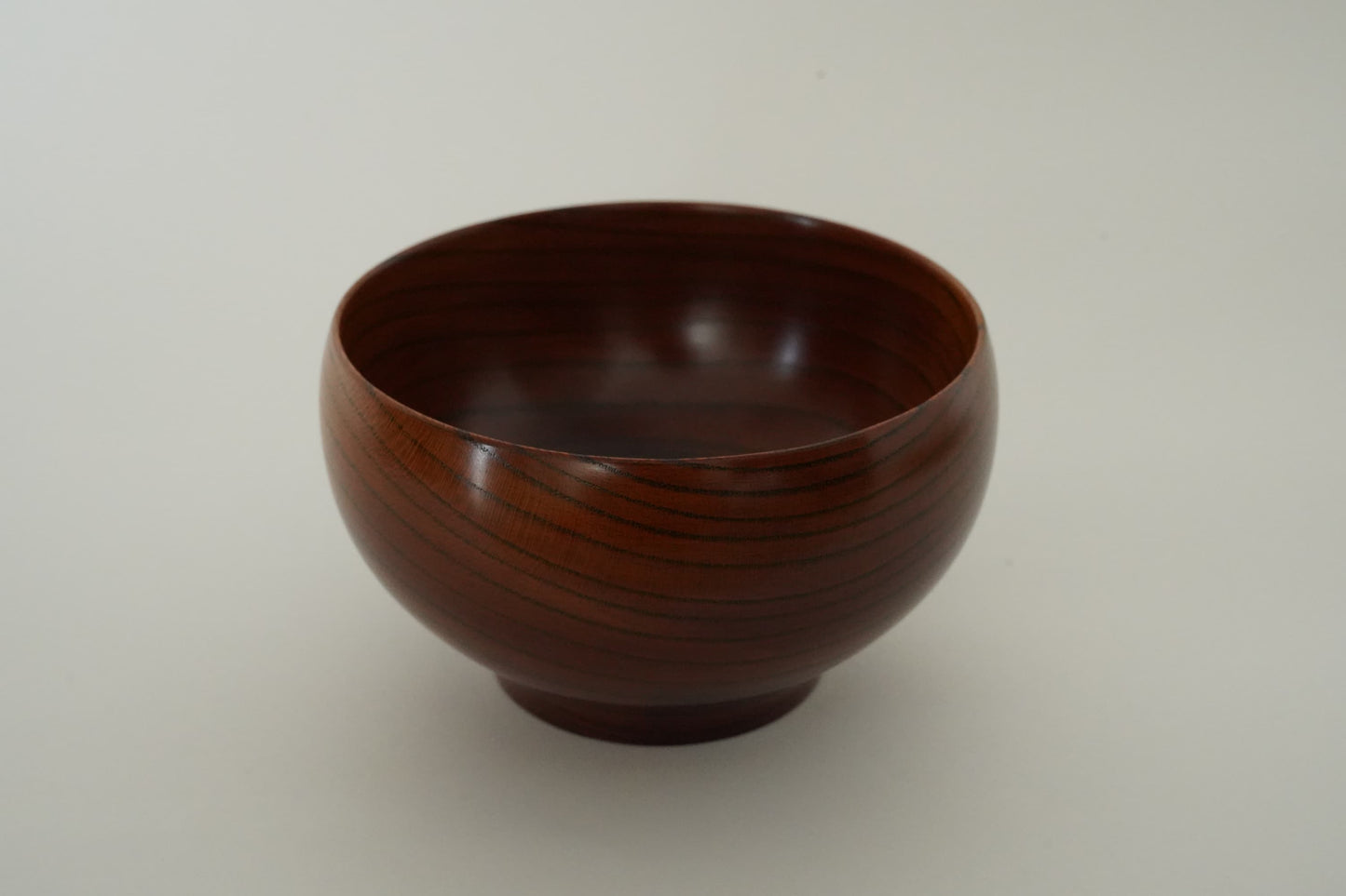 【薗部産業】銘木椀 欅 無垢 漆(けやき)