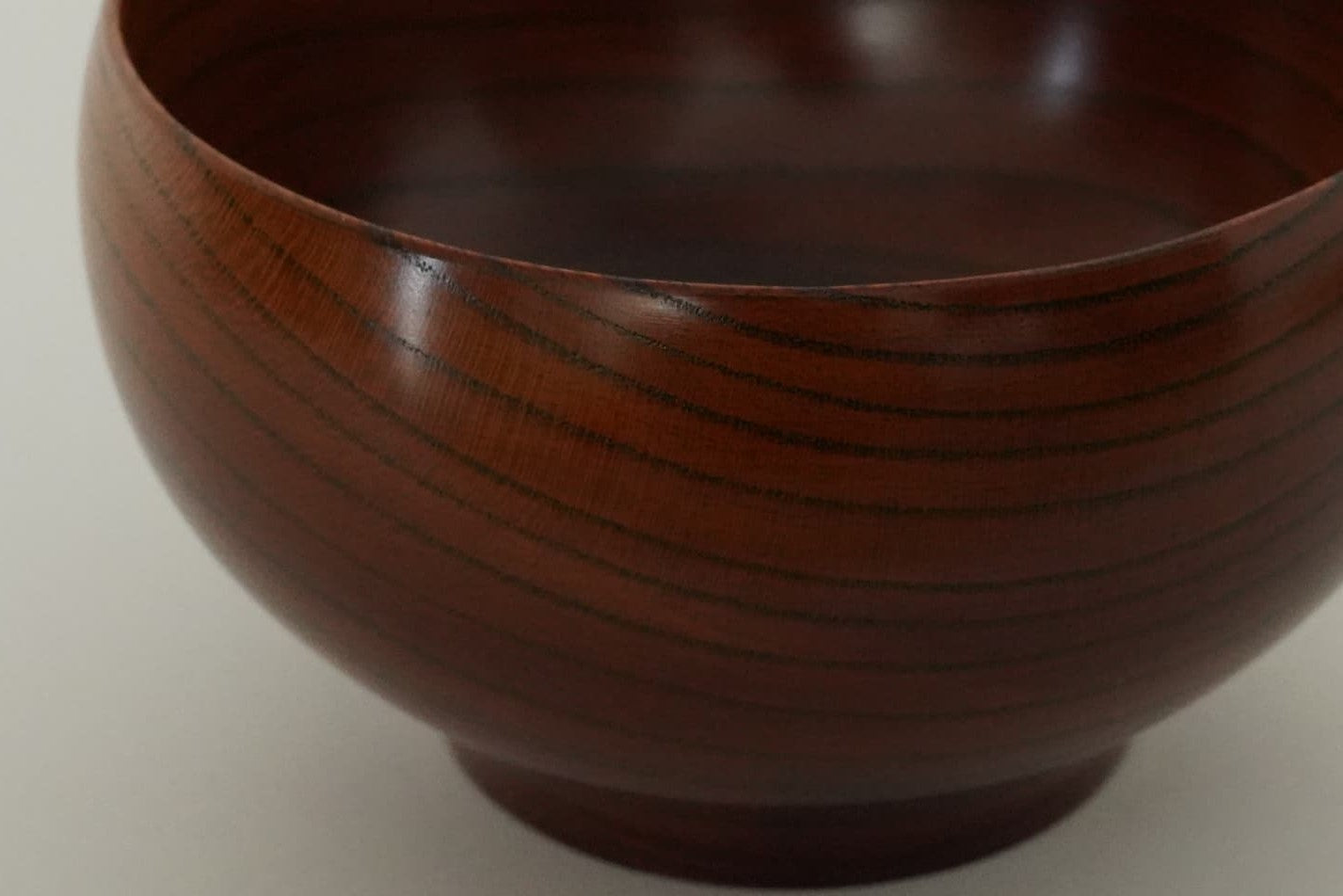 【薗部産業】銘木椀 欅 無垢 漆(けやき)