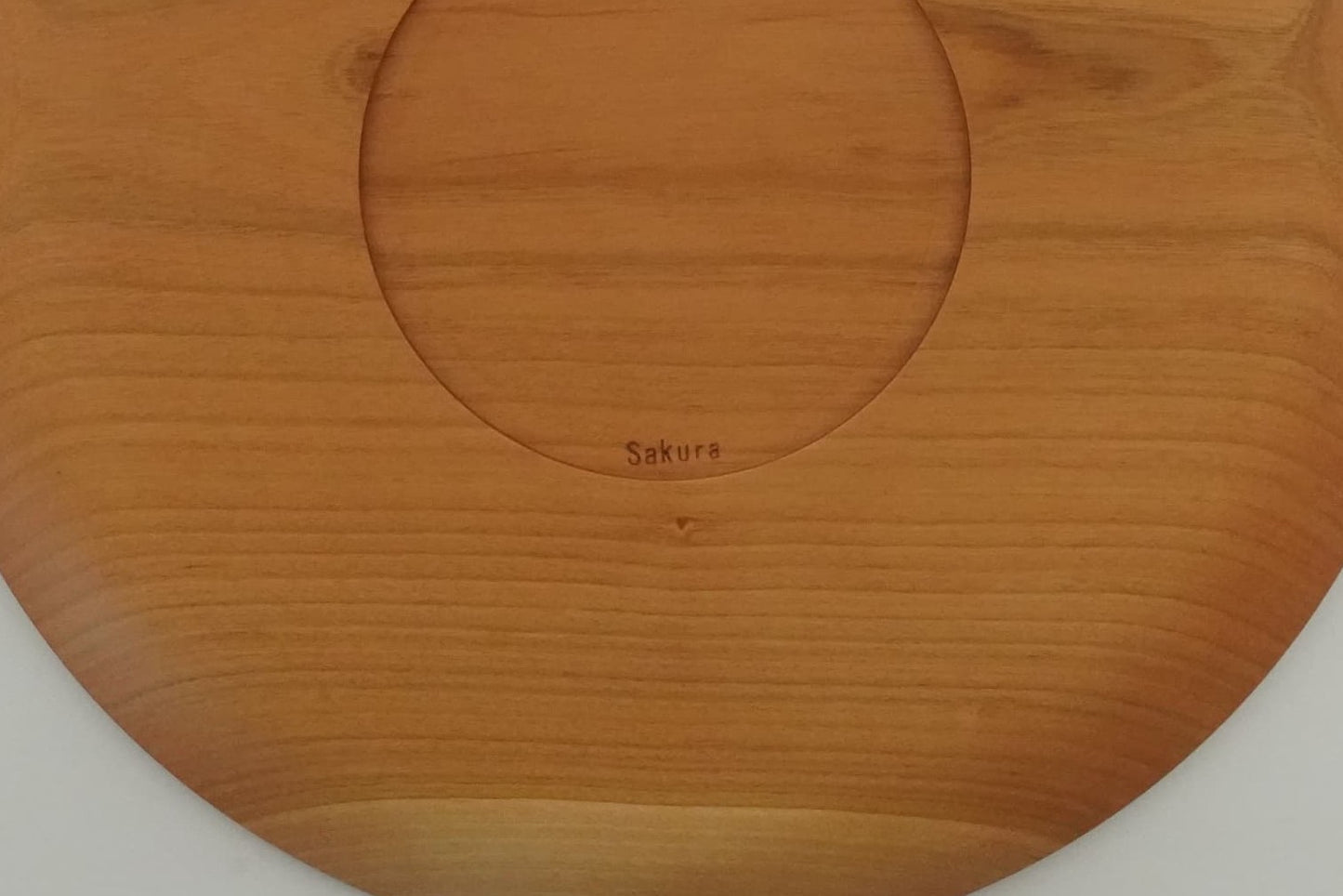 【薗部産業】平皿 縁無し 桜 無垢 九寸