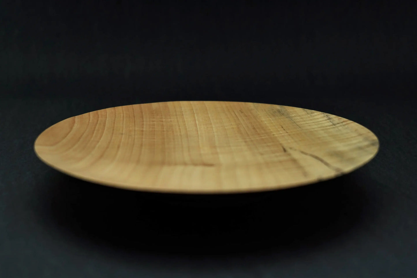 【いしいりえ】平皿 栃無垢 スポルテッド/縮杢 17.5cm×2.5cm