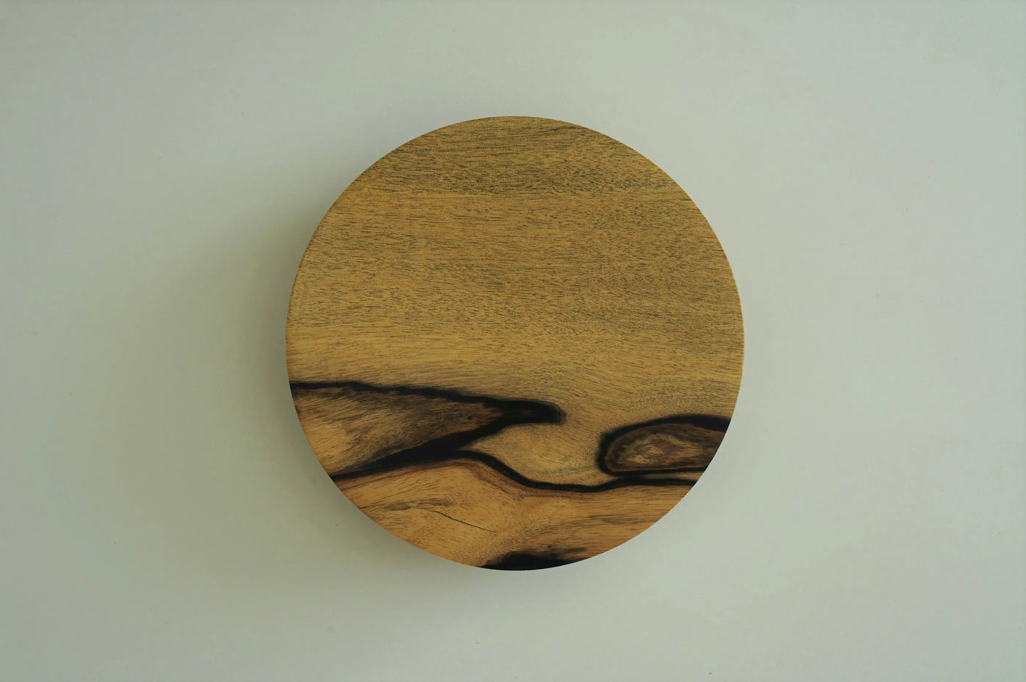 【いしいりえ】豆皿 黒柿無垢 11cm×2.5cm