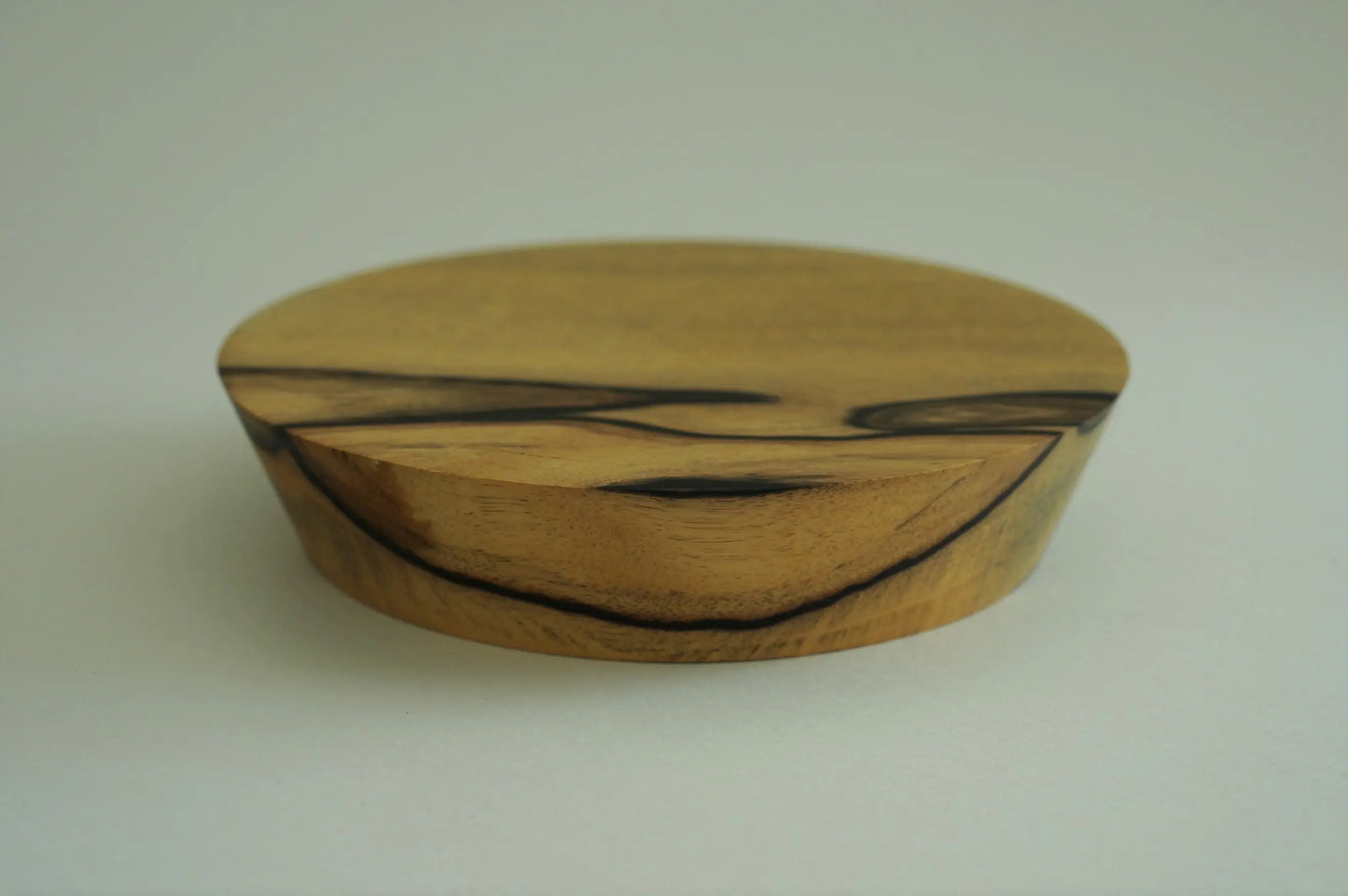 【いしいりえ】豆皿 黒柿無垢 11cm×2.5cm