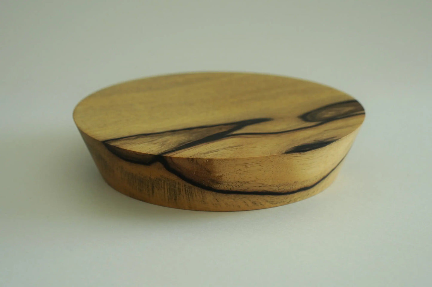 【いしいりえ】豆皿 黒柿無垢 11cm×2.5cm