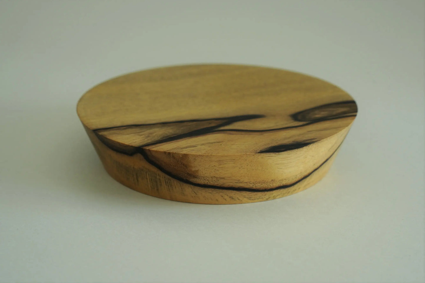 【いしいりえ】豆皿 黒柿無垢 11cm×2.5cm