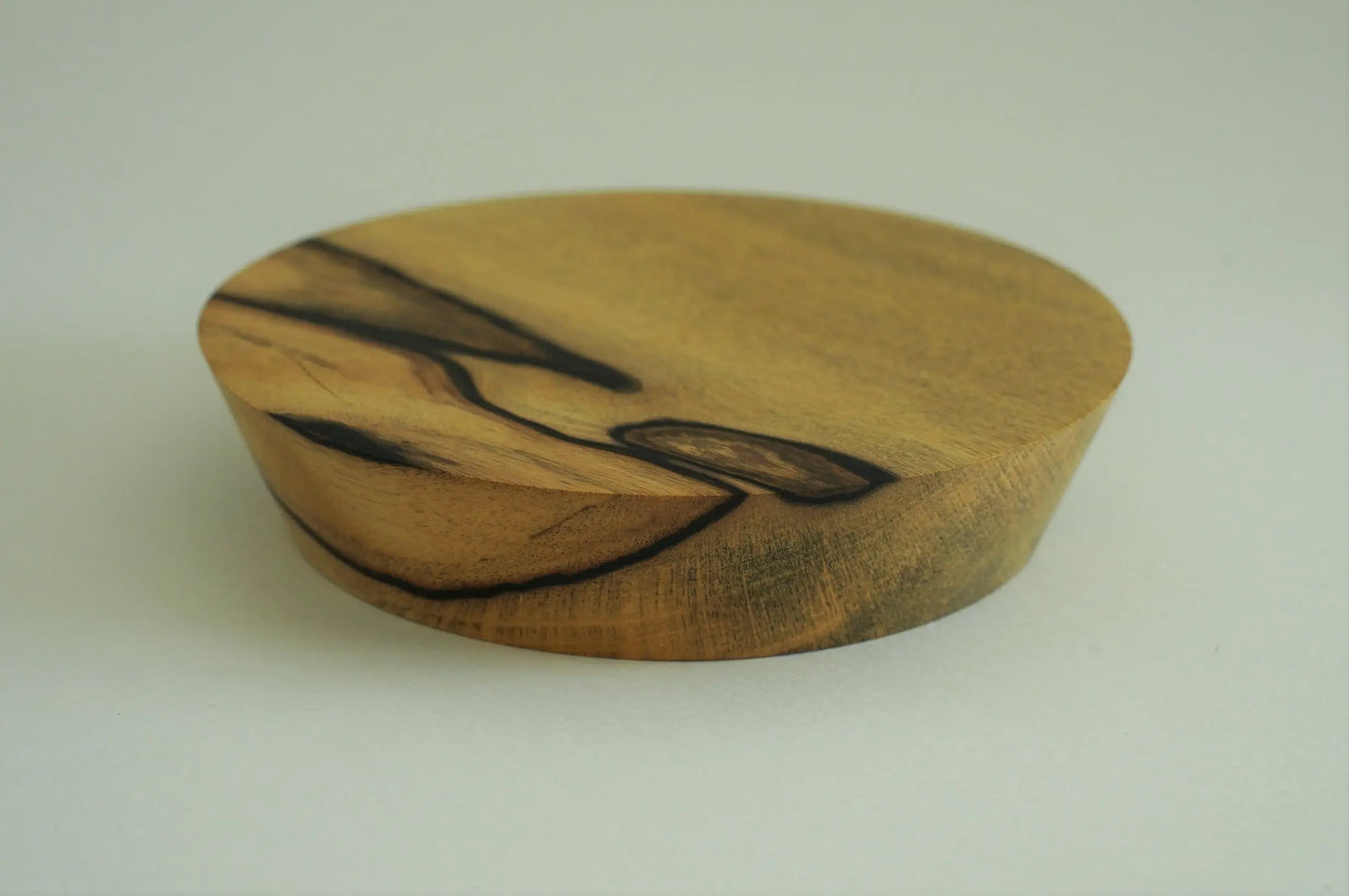 【いしいりえ】豆皿 黒柿無垢 11cm×2.5cm