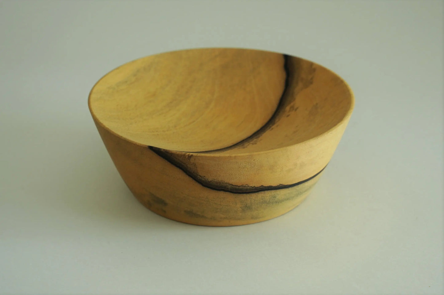 【いしいりえ】小皿 黒柿無垢 12.5cm×4.5cm