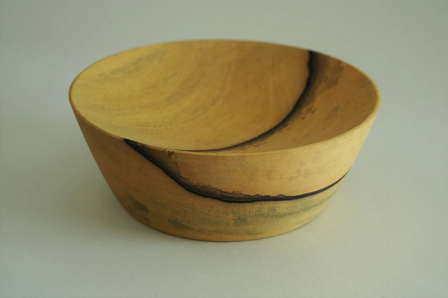 【いしいりえ】小皿 黒柿無垢 12.5cm×4.5cm