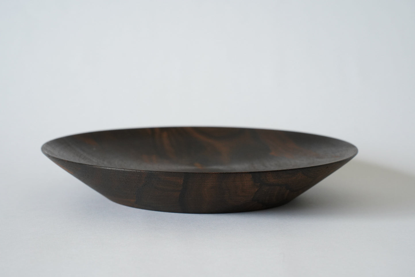 【いしいりえ】平皿 シャム柿無垢 16cm×2.5cm
