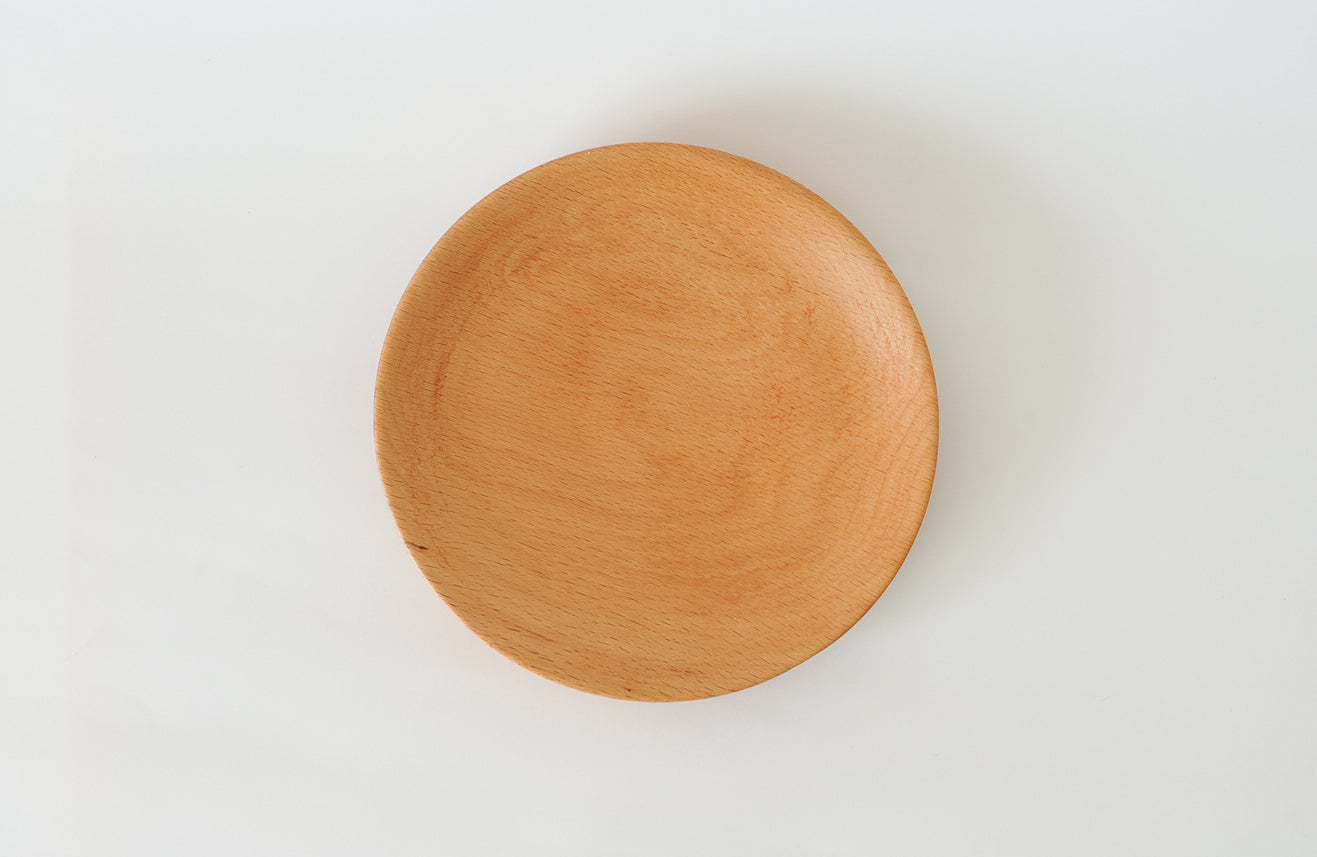 【木と暮らし松弥】中皿 国産橅(ぶな)無垢