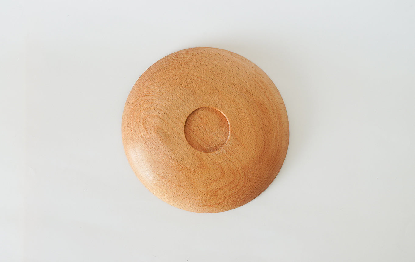 【木と暮らし松弥】中皿 国産橅(ぶな)無垢