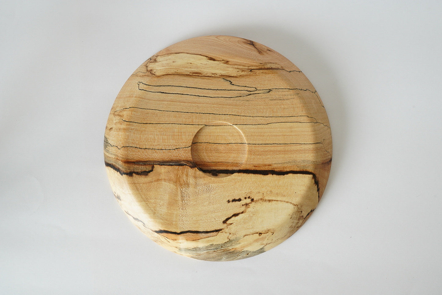 【木と暮らし松弥】楓 スポルテッド杢目 平皿 18cm×1.5cm