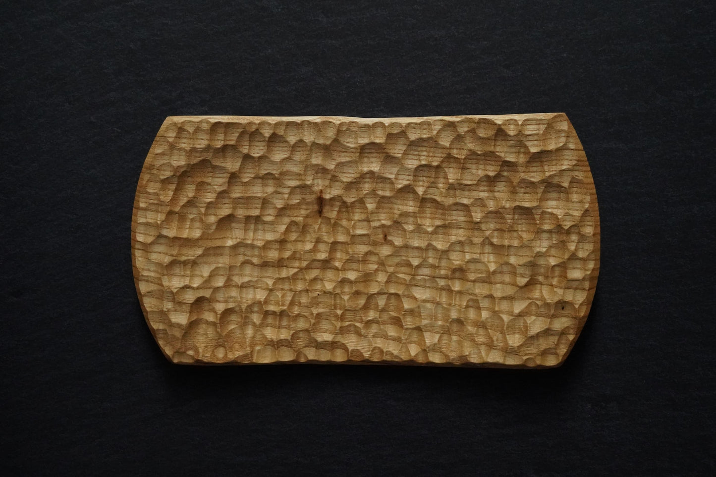 Engraved square plate Innocent chestnut [Matsuya living with wood]