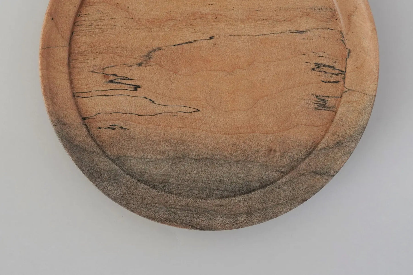 【木と暮らし松弥】楓 スポルテッド杢目 平皿 15cm×1.5cm (木目-1)