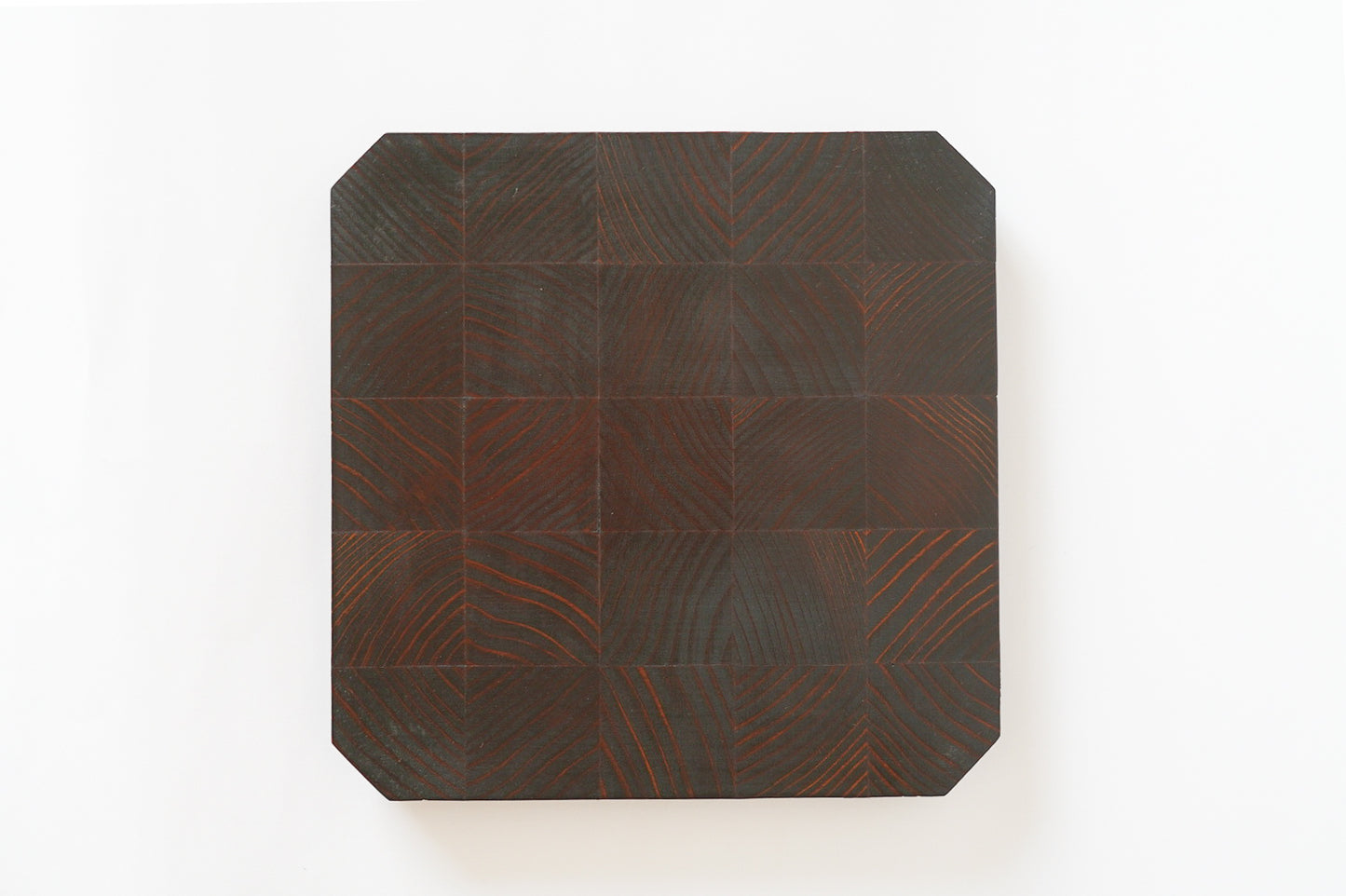 "Easy-to-use shape, design with a strong presence" Flat plate 5 inch x 5 inch tin-colored cedar [Aya Morishita]