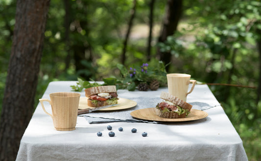 マグカップ 竹製　森のテーブルでランチ